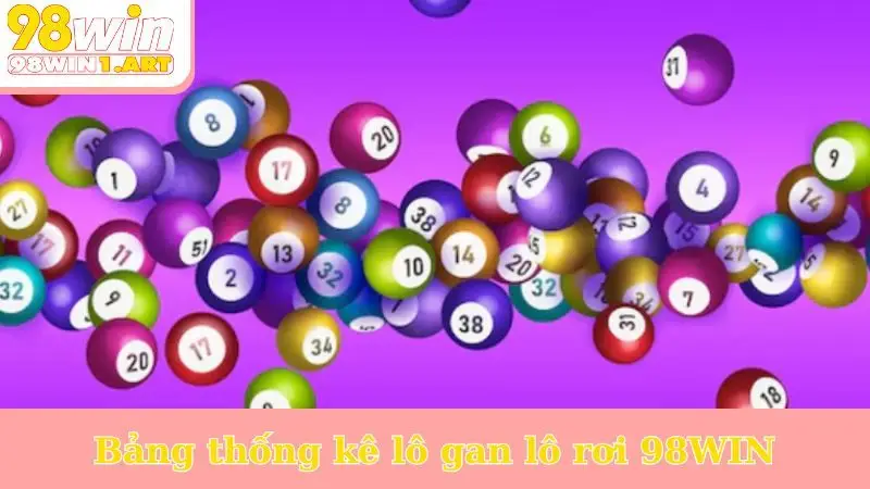Bảng thống kê lô gan lô rơi 98WIN