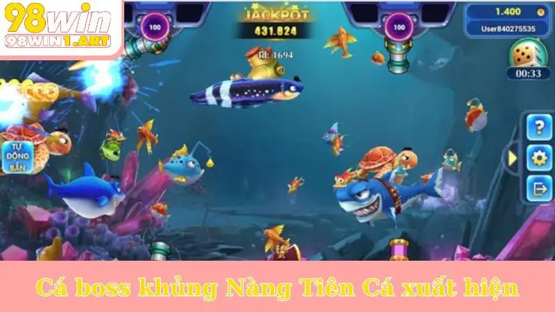 Cá boss khủng Nàng Tiên Cá xuất hiện