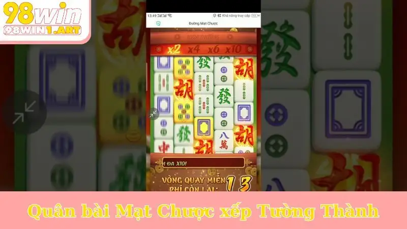 Quân bài Mạt Chược xếp tường thành